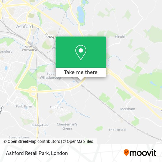 Ashford Retail Park map