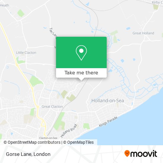 Gorse Lane map