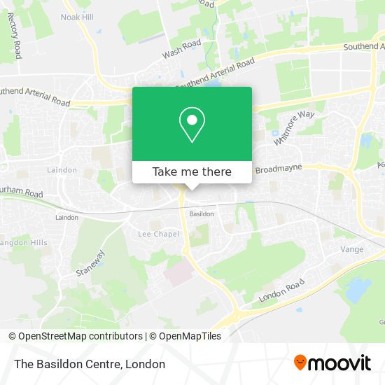 The Basildon Centre map