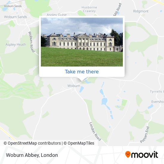 Woburn Abbey map