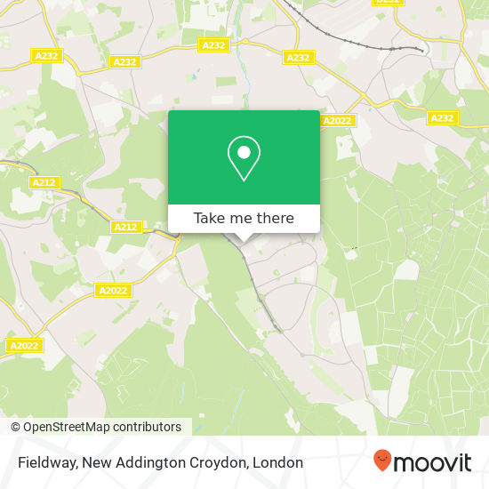 Fieldway, New Addington Croydon map
