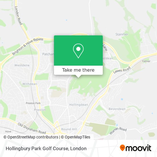 Hollingbury Park Golf Course map