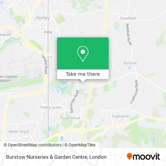 Burstow Nurseries & Garden Centre map