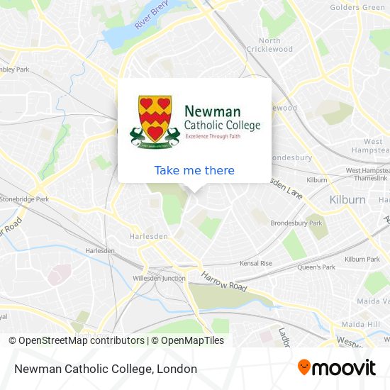 Newman Catholic College map