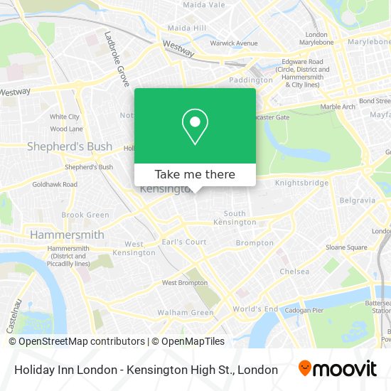 Holiday Inn London - Kensington High St. map