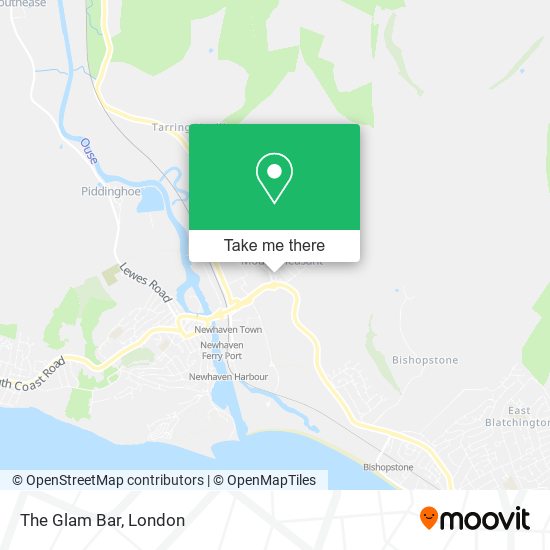 The Glam Bar map