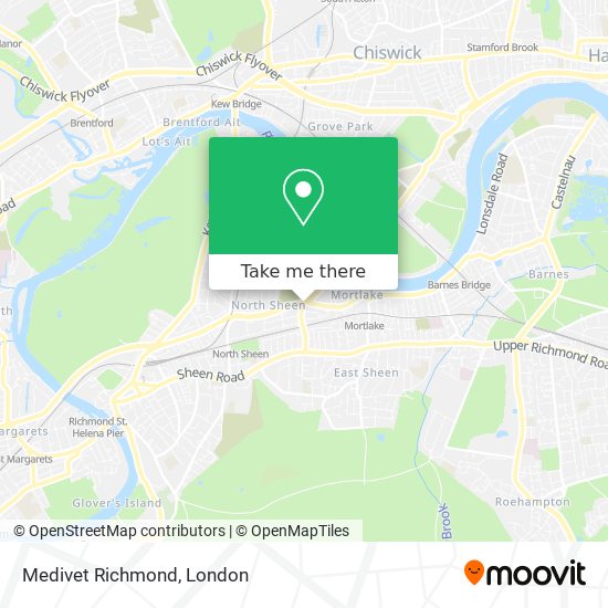 Medivet Richmond map