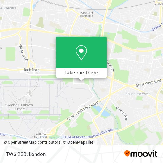 TW6 2SB map