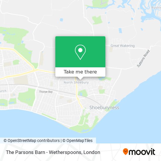 The Parsons Barn - Wetherspoons map