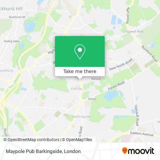 Maypole Pub Barkingside map