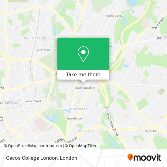 Cecos College London map