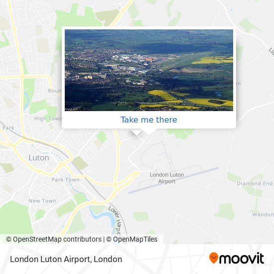 London Luton Airport map