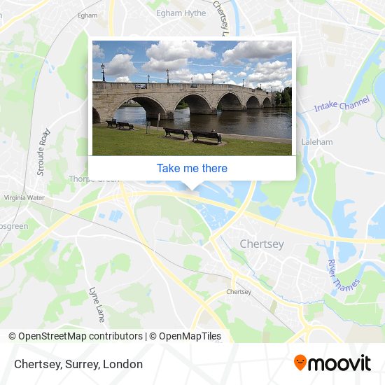 Chertsey, Surrey map