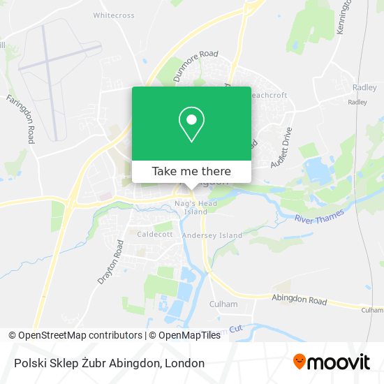 Polski Sklep Żubr Abingdon map