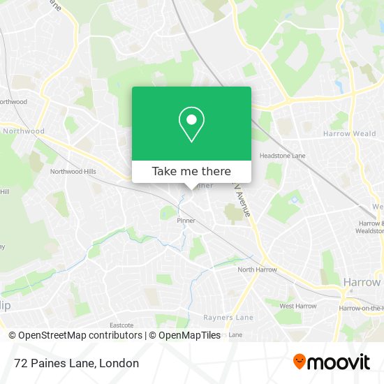 72 Paines Lane map