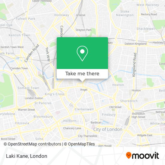 Laki Kane map