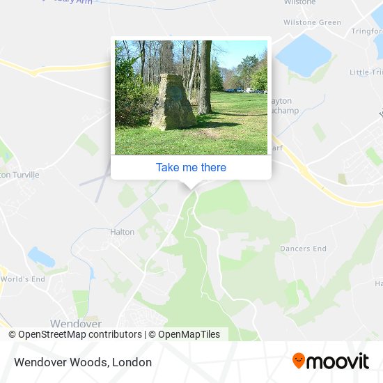 Wendover Woods map