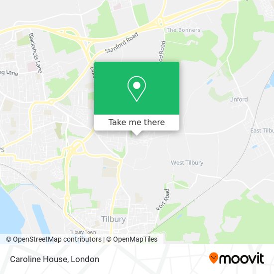 Caroline House map