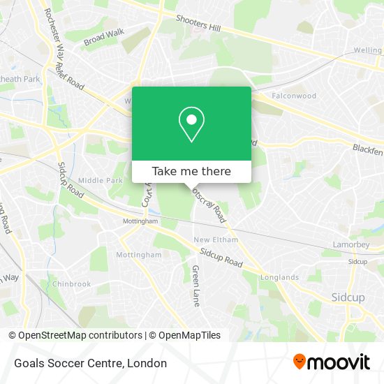 Goals Soccer Centre map