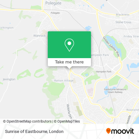 Sunrise of Eastbourne map