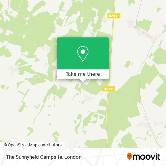 The Sunnyfield Campsite map