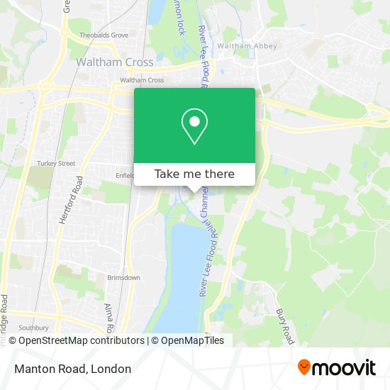 Manton Road map
