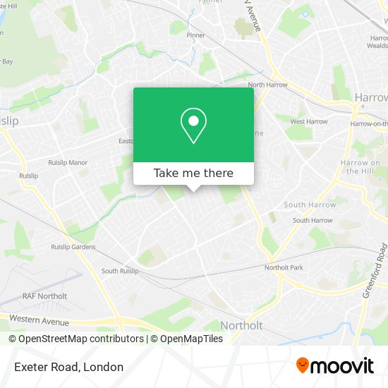 Exeter Road map