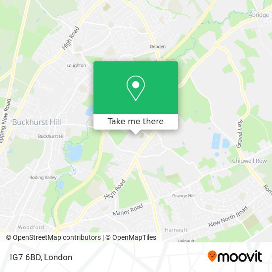 IG7 6BD map