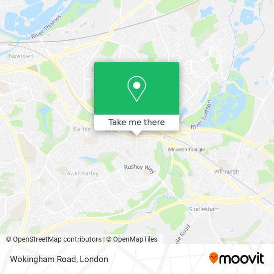 Wokingham Road map