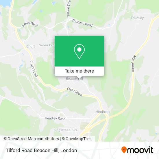 Tilford Road Beacon Hill map