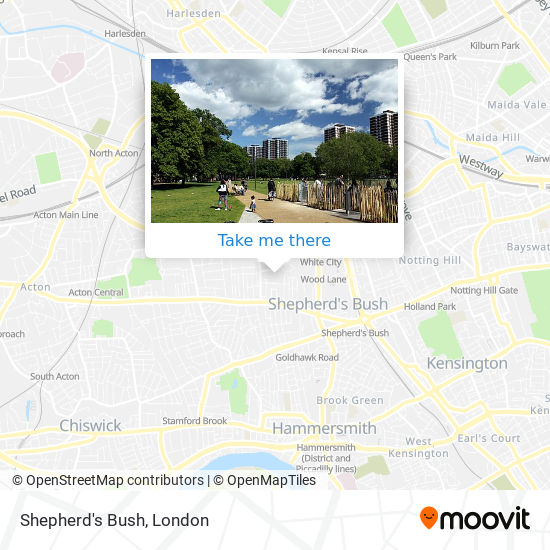 Shepherd's Bush map