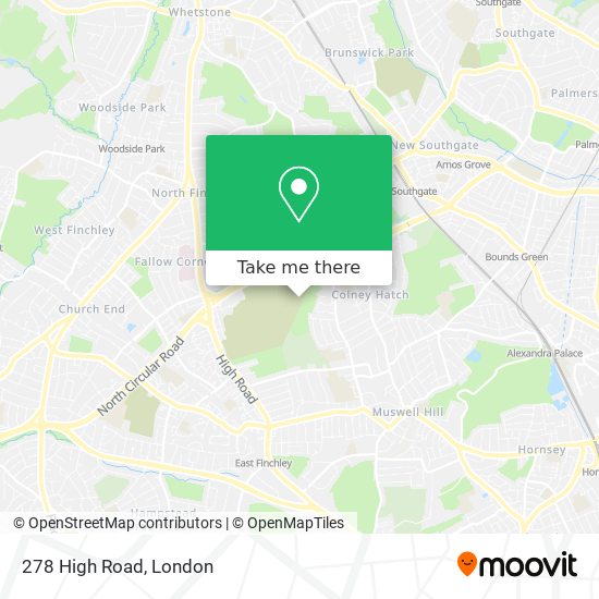 278 High Road map