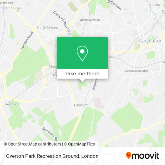 Overton Park Recreation Ground map