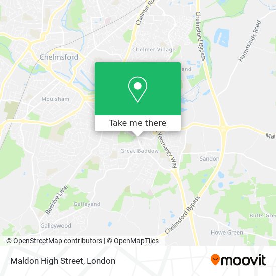 Maldon High Street map