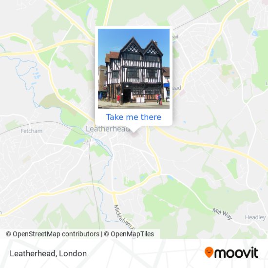 Leatherhead map
