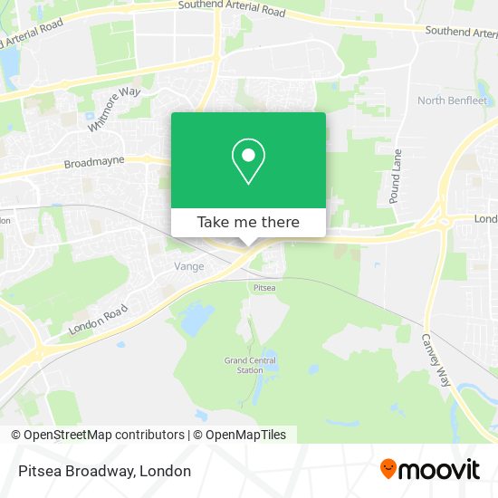 Pitsea Broadway map