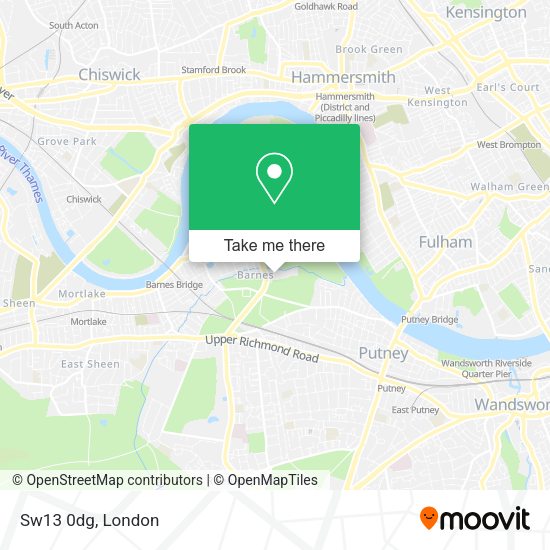 Sw13 0dg map