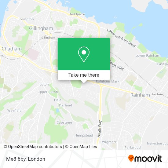 Me8 Postcode How to get to Me8 6by in Gillingham by train, bus or DLR?