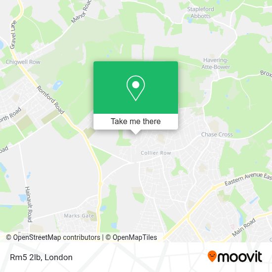 How to Get to Rm5 2lb in Collier Row by Bus, Train or Tube?