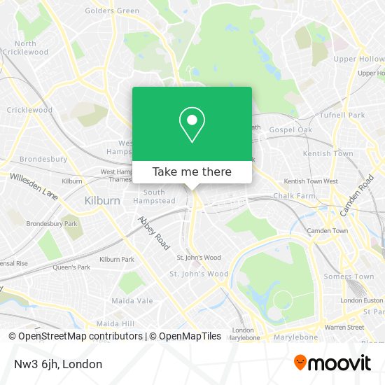 Nw3 6jh map