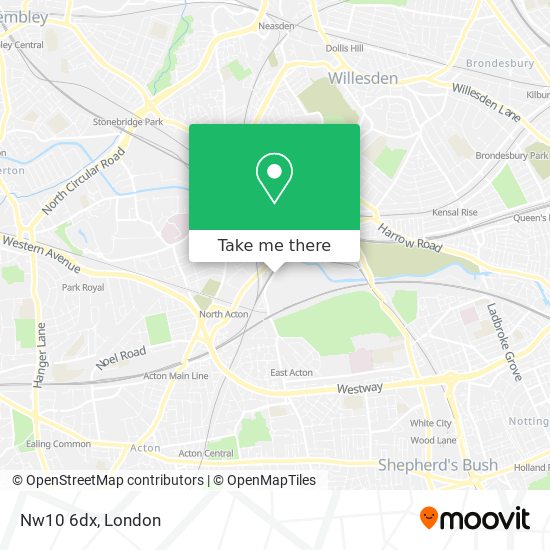 Nw10 6dx map