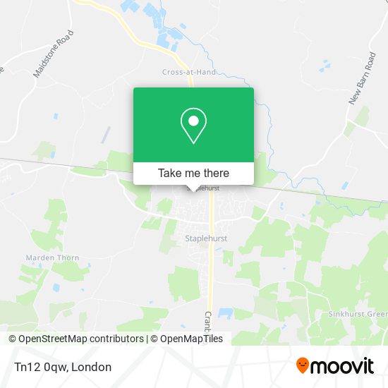 Tn12 0qw map