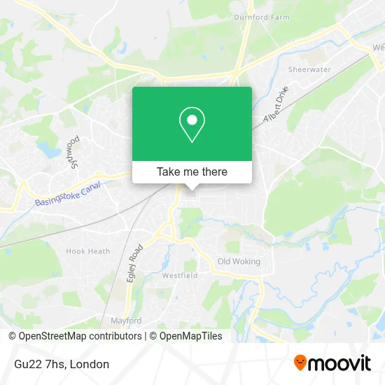 Gu22 Postcode Map How to Get to Gu22 7hs in Woking by Train or Bus?