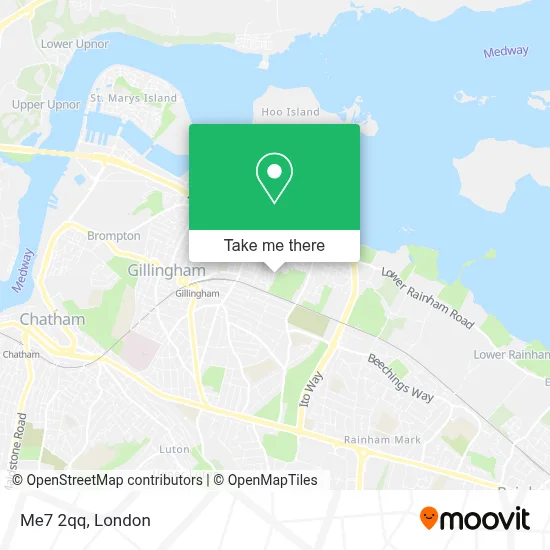 How to Get to Me7 2qq in Gillingham by Bus or Train?