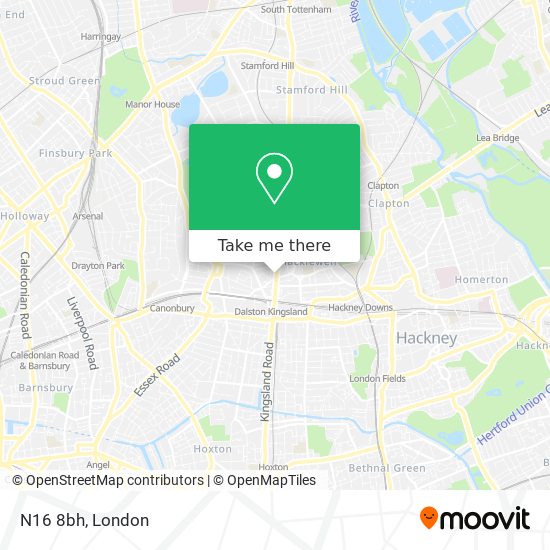 N16 8bh map