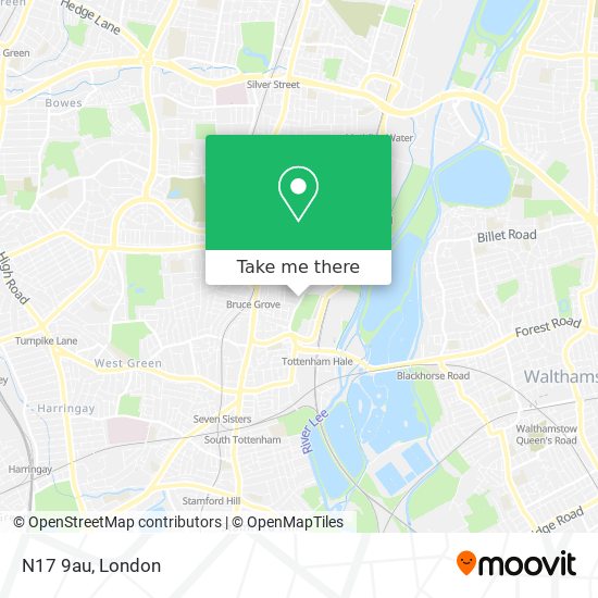 N17 9au map