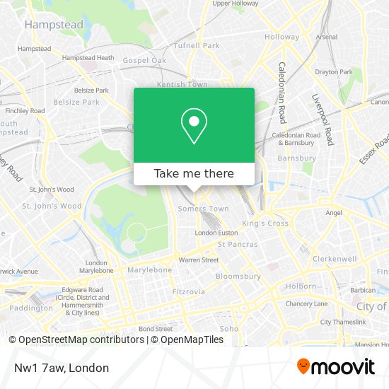 Nw1 7aw map