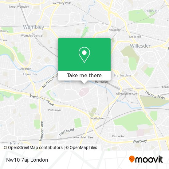 Nw10 7aj map