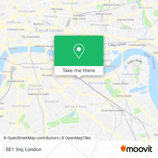 SE1 3ny map