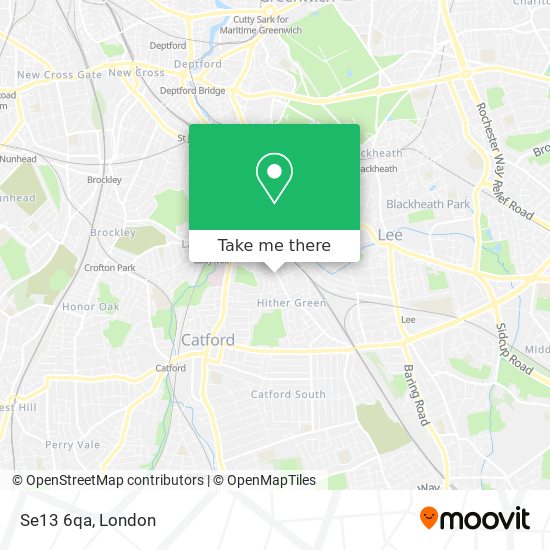 Se13 6qa map